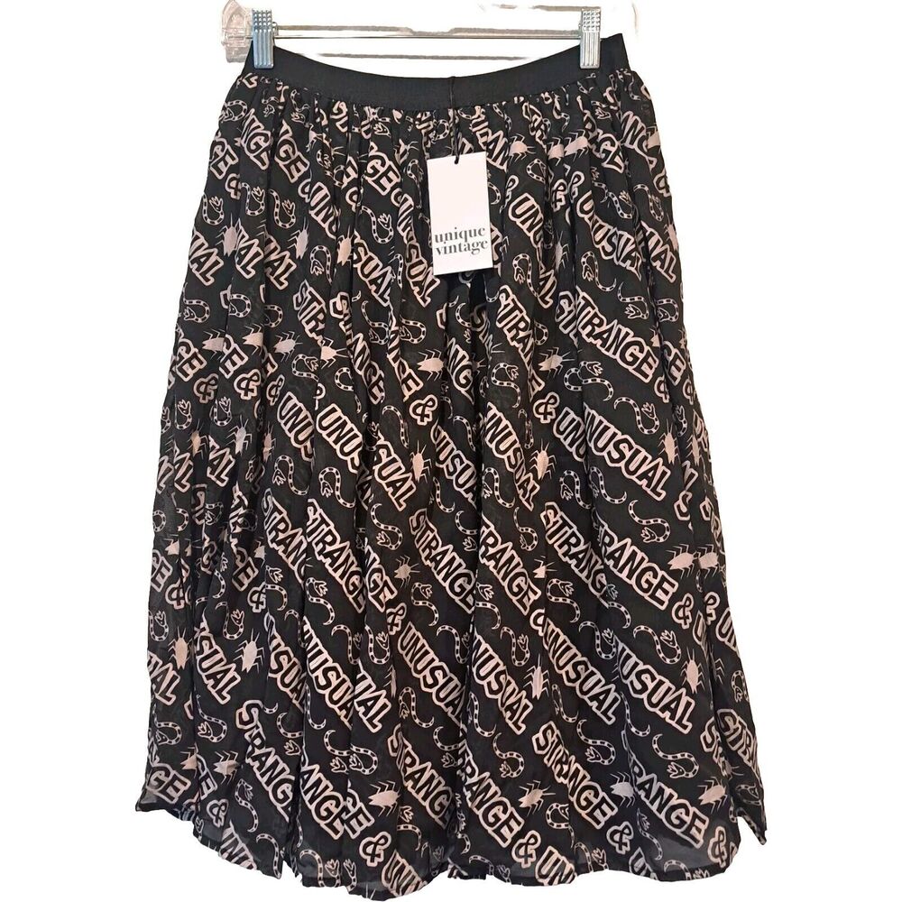 Unique Vintage x Beetlejuice Hilty Strange & Unusual Tulle Skirt Black Sz M NWT